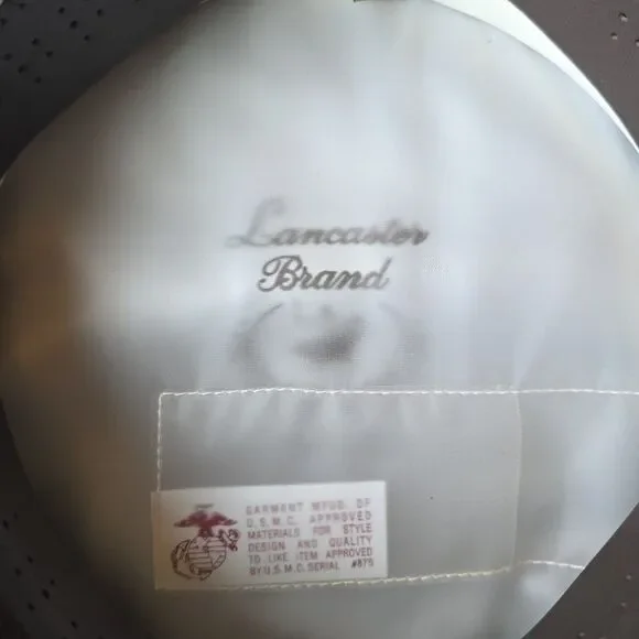 VTG USMC Marine Corps Officer Service Green Cover Lancaster Marine Shop  7 1/8 - Picture 8 of 10